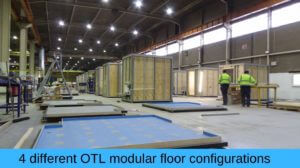 Different modular floor configurations