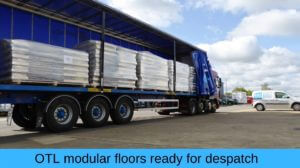 Modular floors despatched