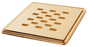 Square Slotted Gold 