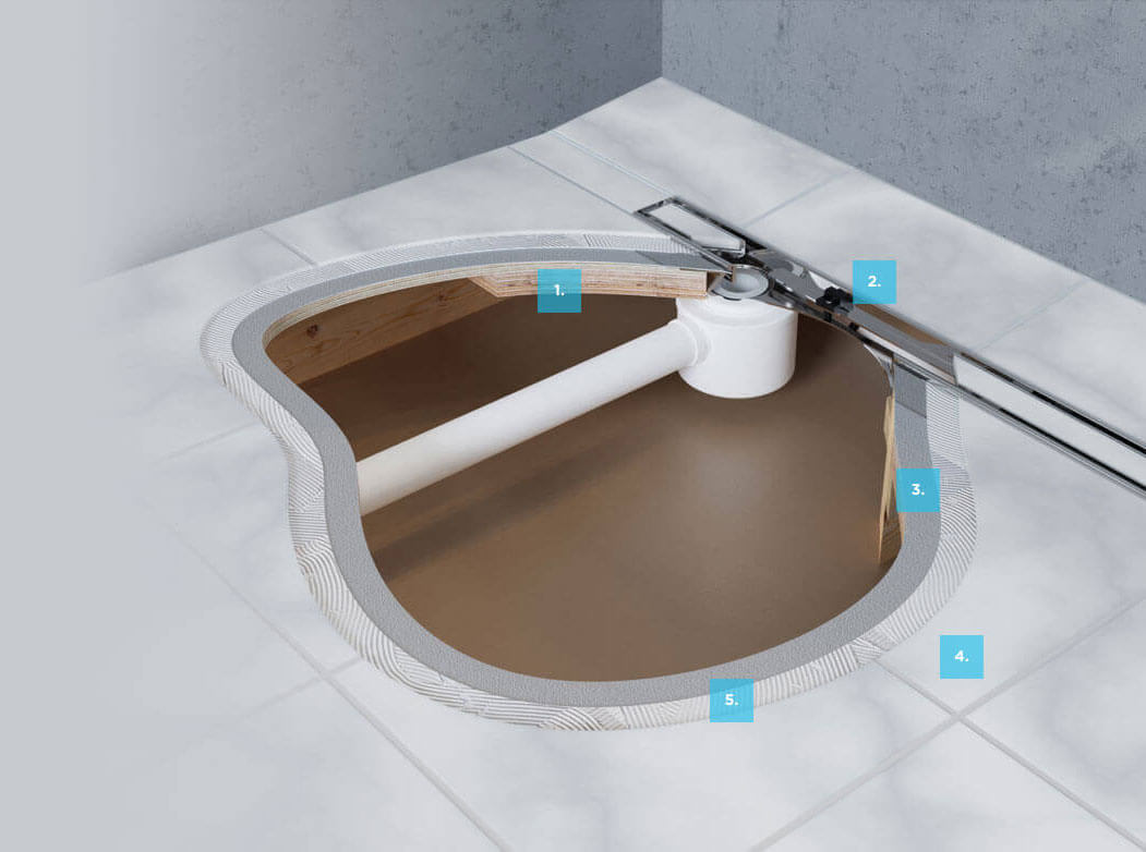 SuperSlim Tile In Channel Technical Drawing