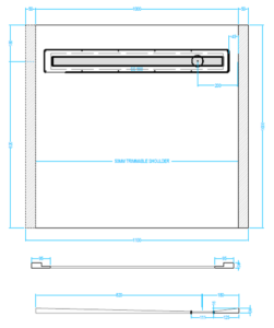 Trimmable Shoulders Diagram